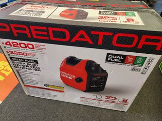 Predator 4200 watt dual fuel super quiet inverter generator
