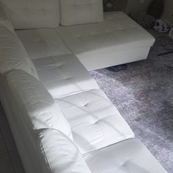 Sectional White Sofa