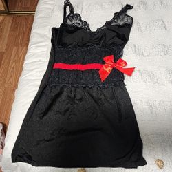 Coquette Black Dress