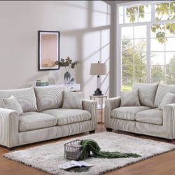 2-pc Sofa Set Loveseat & Sofa