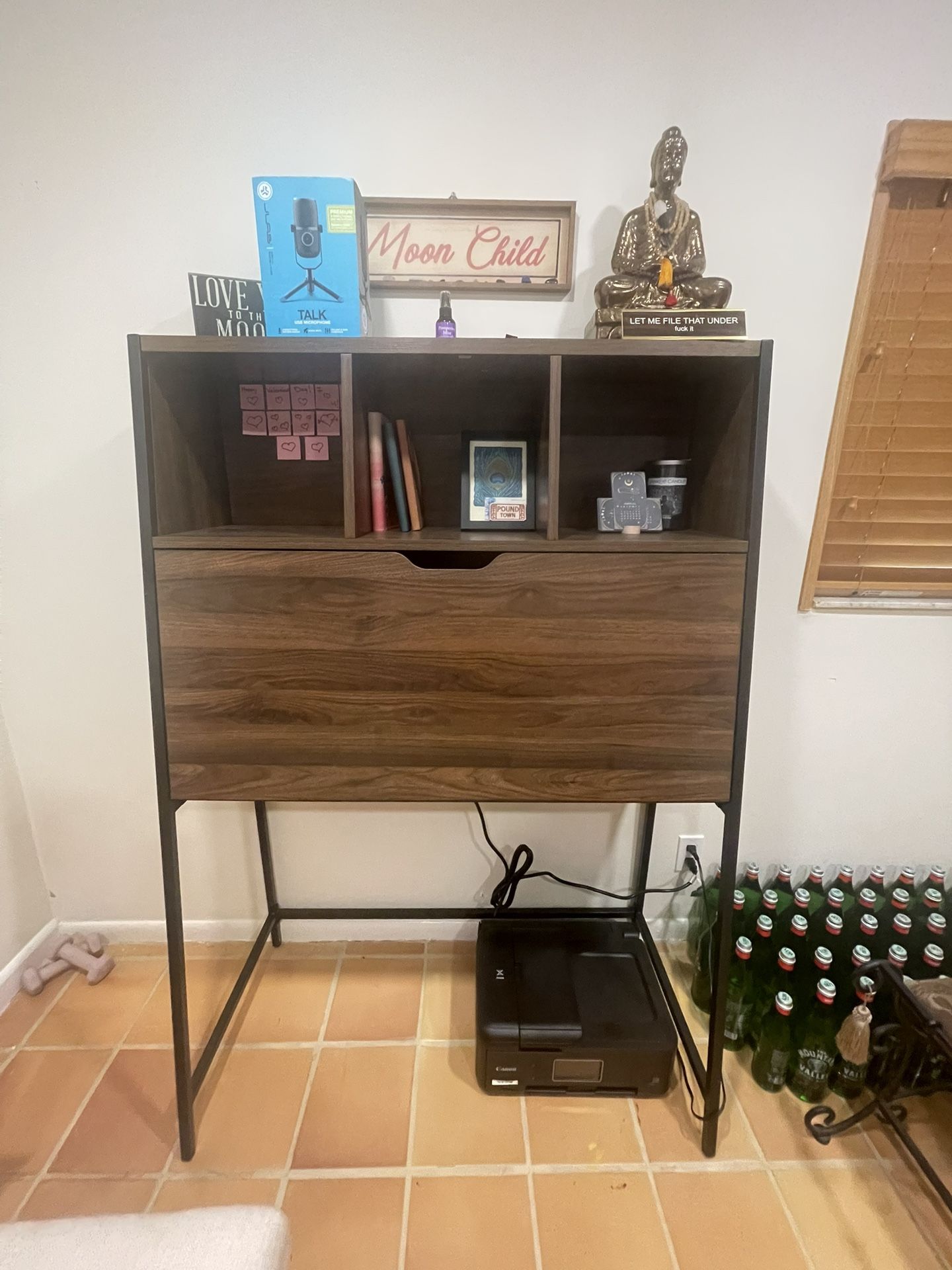 MOVING SALE MUST GO! Secretary Desk Loring Wood with Hutch Brand New!