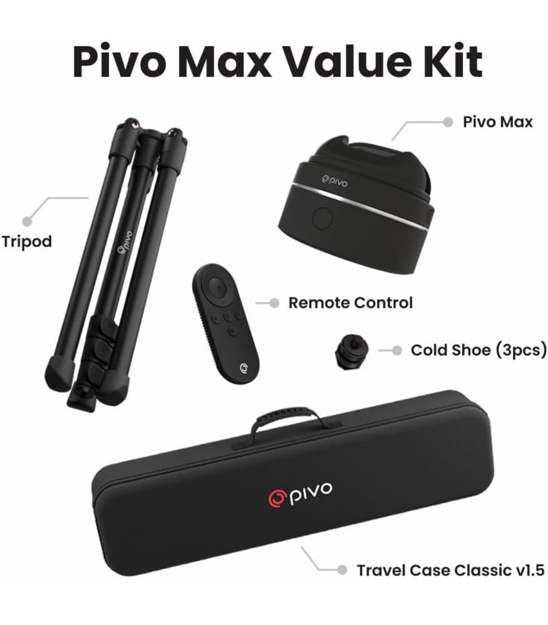 Pivo Pod Max + Value Kit Case Tripod Remote Face/body/Horse/Pet Auto Tracking