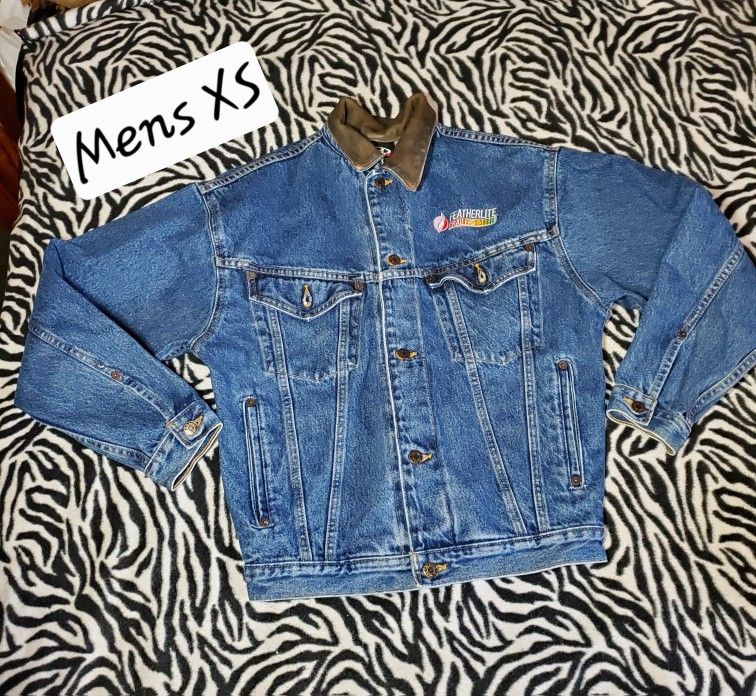 Vintage Blue Denim Jean Jacket - Men's XS