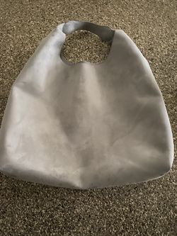 GAP Grey Vegan Suede Slouch Bag