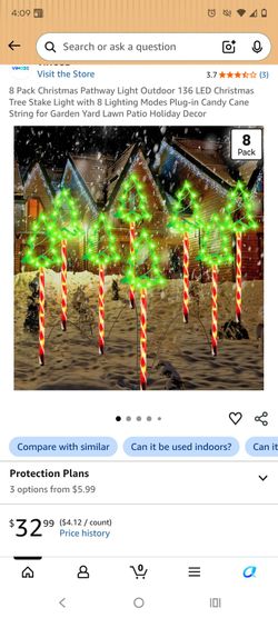 New In Box Set Of 8 Christmas Pathway Lights $25 (Plug In)