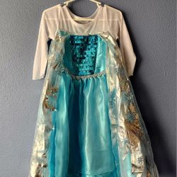 Disney Frozen Original Elsa Costume  size 2/3Dress By YOLI Girls