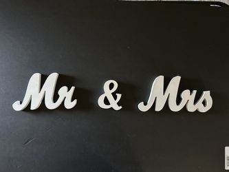 Wedding Mr & Mrs Table Decor 