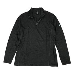 Kuhl Invigoratr 1/4 Zip Pullover Medium M Gray Sweatshirt Crewneck Merino Wool