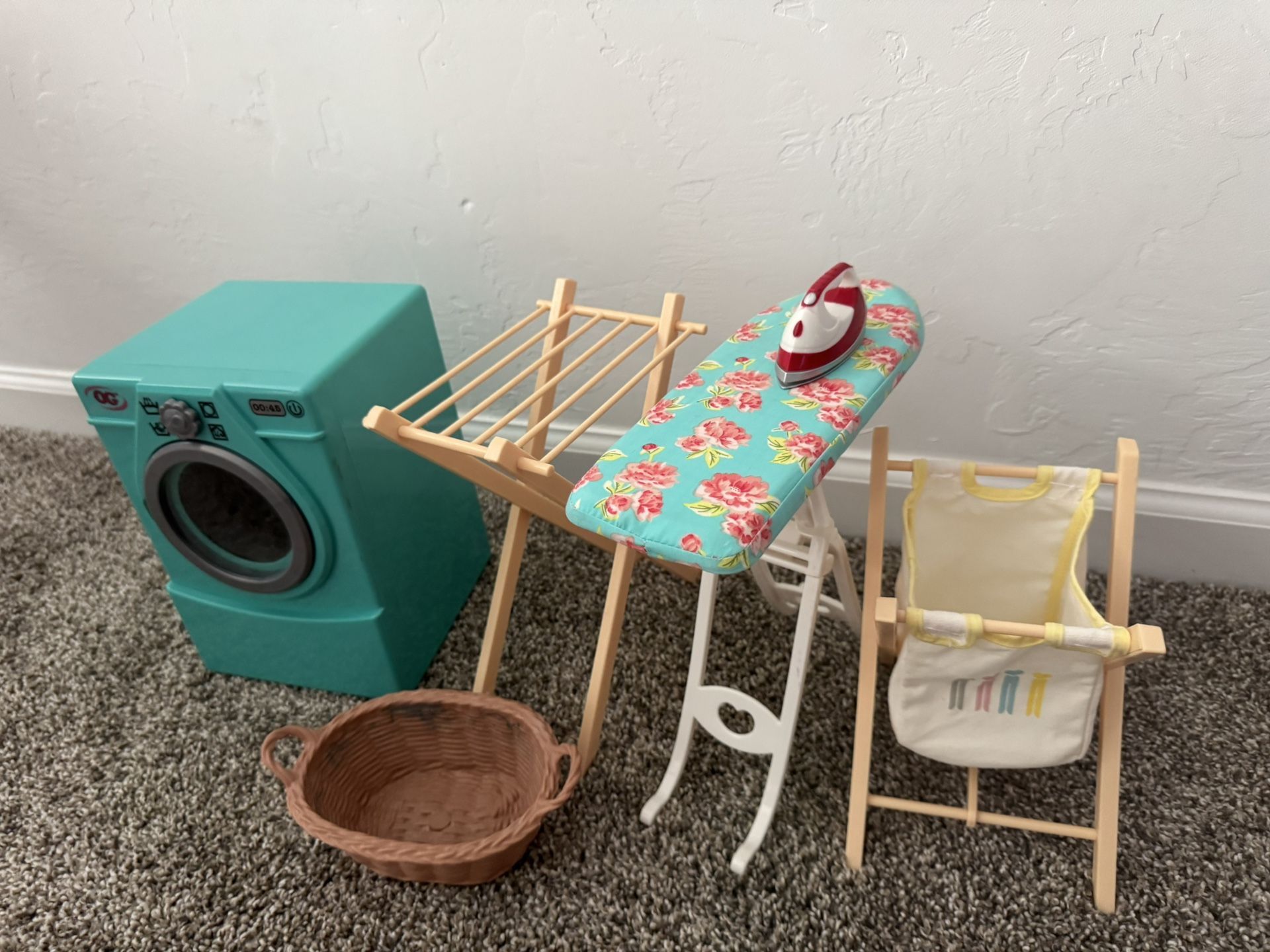 Laundry Toy Set Washing Machine/ Iron