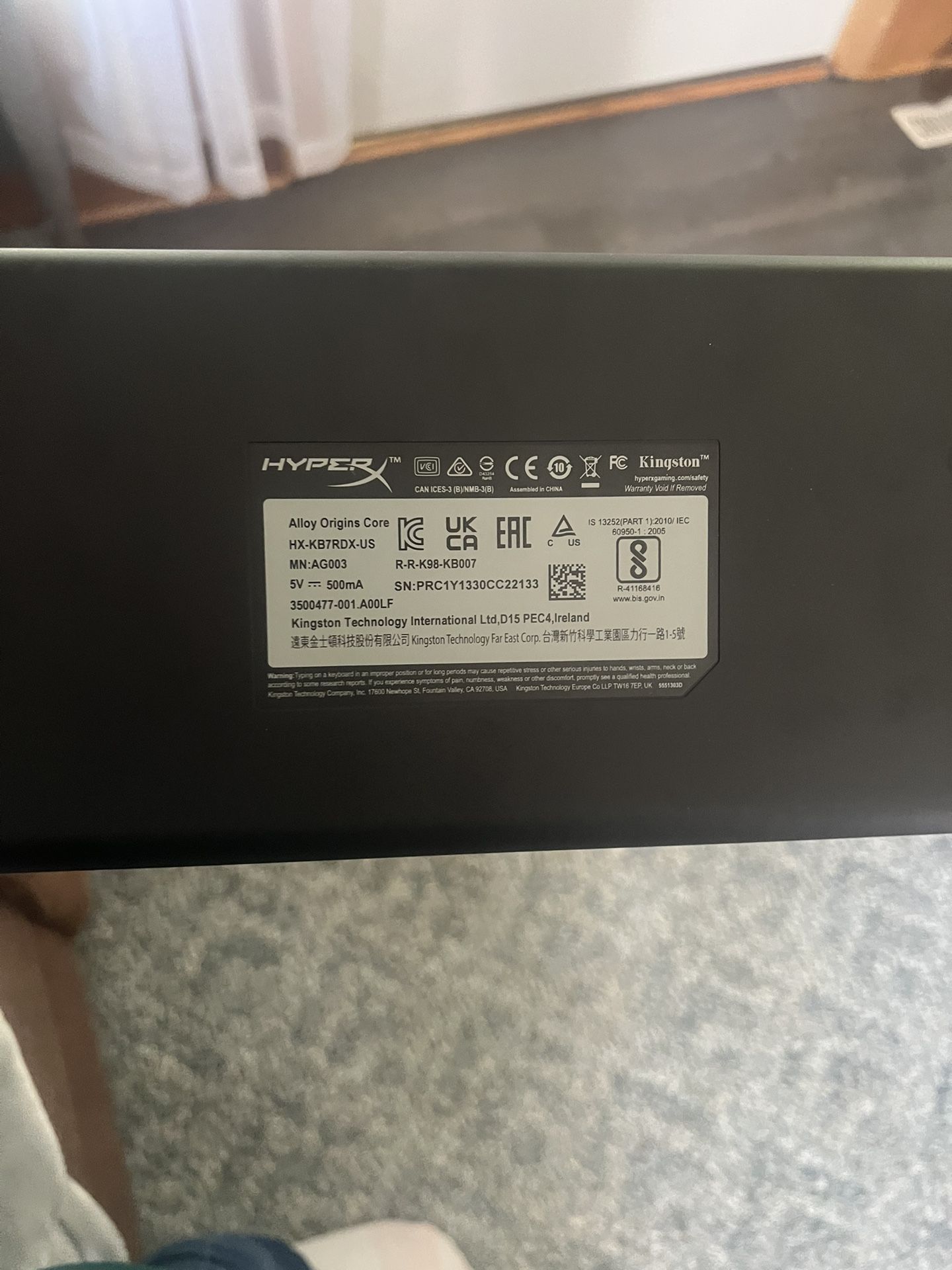 HyperX Alloy Mechanical Keyboard