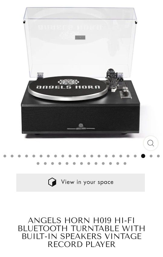 New! Angels Horn H019 Hi Fi Turntable