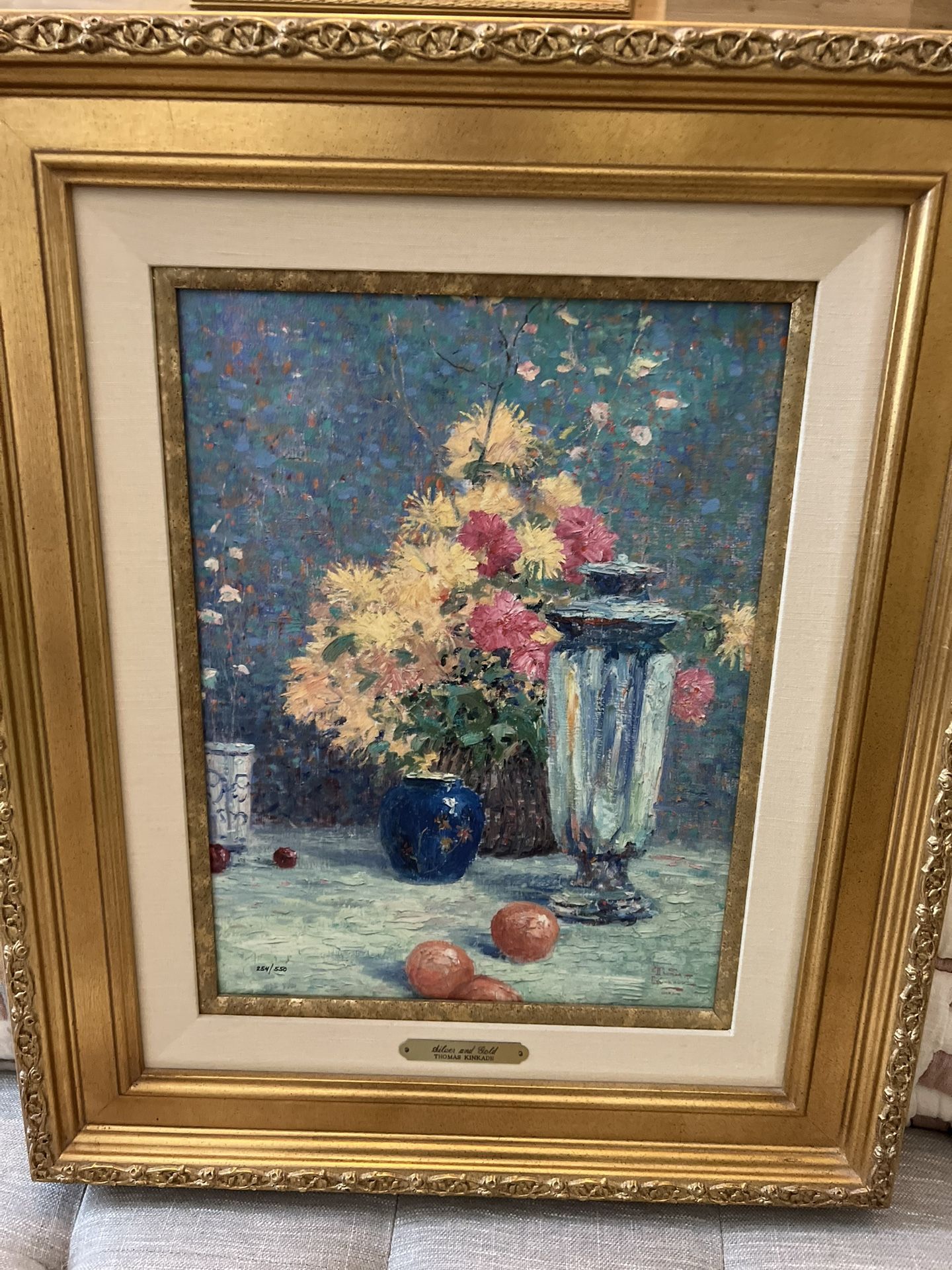 Thomas Kinkade ‘Silver and Gold’ Canvas S/N #254/550