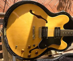 Epiphone (Gibson) 335 Dot wMajor UPGRADES Semi Hollow Electric Guitar Natural coil tap MIK 1997 w/OHSC
