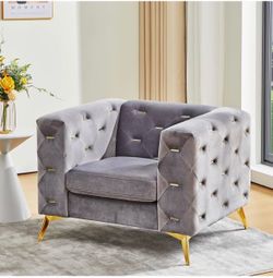 Markwilliam Velvet Chesterfield Chair