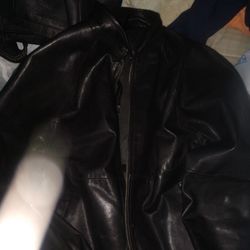 Italian Leather Jacket Sz50 Szlarge