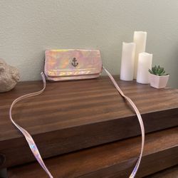 Pink iridescent handbag