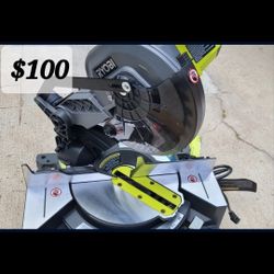 Ryoby 9amp Mitter Saw 7 1/4 In Blade, Comes With New Stand