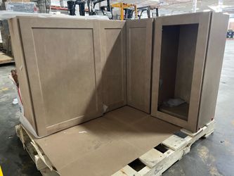 3  solid wood maple new cabinets
