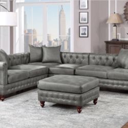 Sectional Sofa + Ottoman