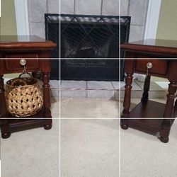 Pair Ashley Side Tables/ Accent Tables/ Night Stands