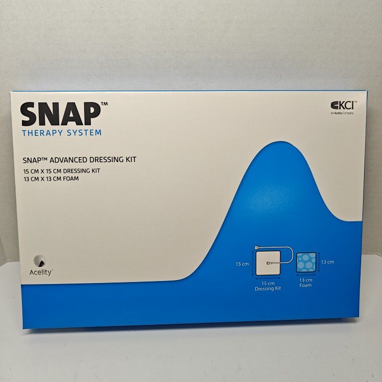 SNAP Therapy System Advanced Dressing Kit 15x15cm Dressing And 13x13cm Foam