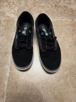 VANS-Black Suade & Black/Gray Denim Trim
