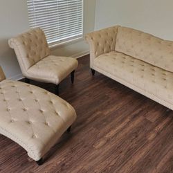 AMERICAN SIGNATURE SOFA CHAIR AND CHAISE