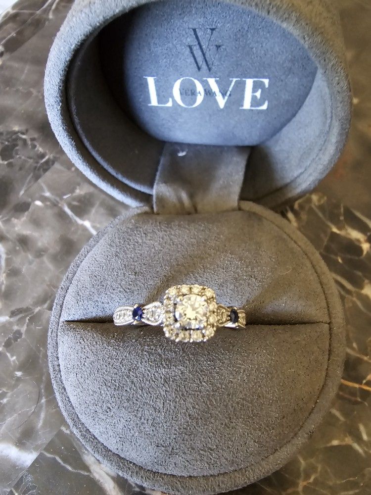 Vera Wang White Gold 14k High Quality Diamond Ring