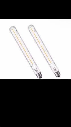 2-PACK 60-Watt Equivalent T25 Soft White(2700K) LED Dimmable Edison Tubular Bulb