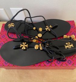 Tory Burch Capri Lace-Up Sandals 8.5