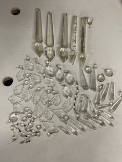 Lot Of Vintage Chandelier Crystals