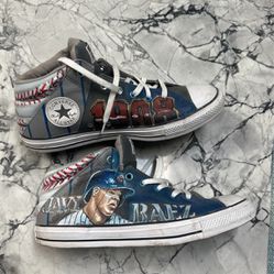 Converse Men’s Size 12 Custom Painted Cubs