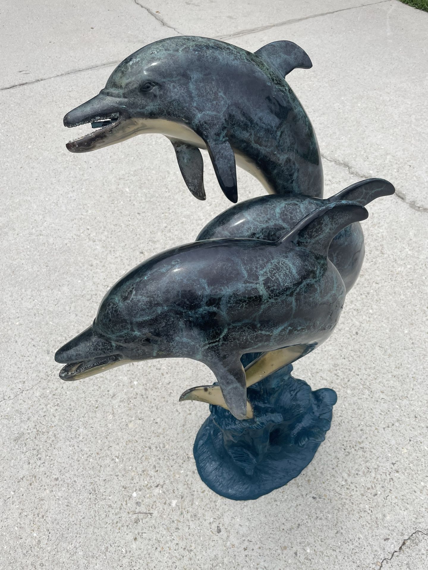 Bronze Dolphins Fountain