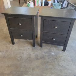 Blck Night Stands 35 .   2ft 2"    6" Deep