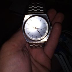Silver Nixon Teller Watch 