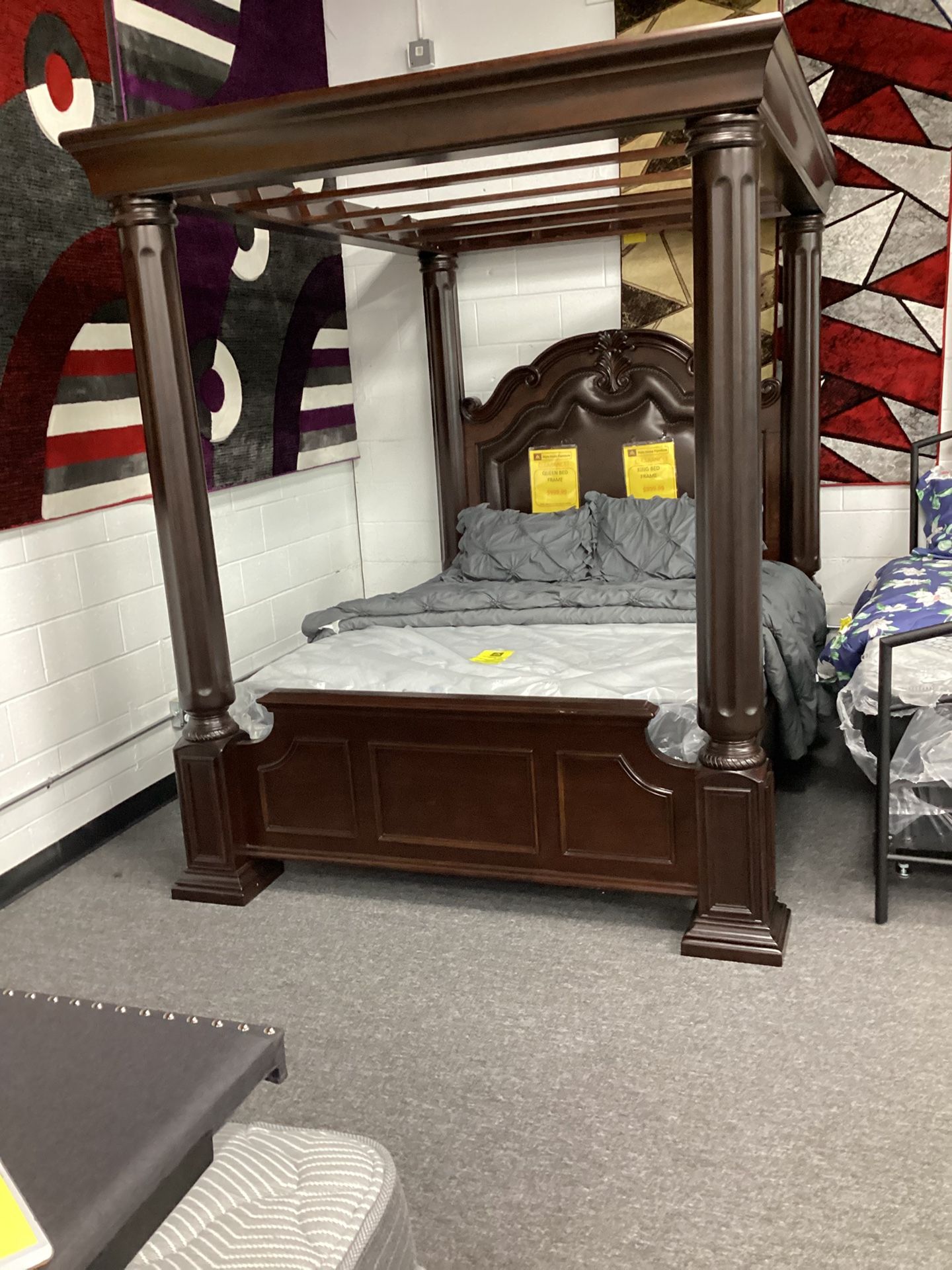 Queen Size Canopy Bed Frame 999.99