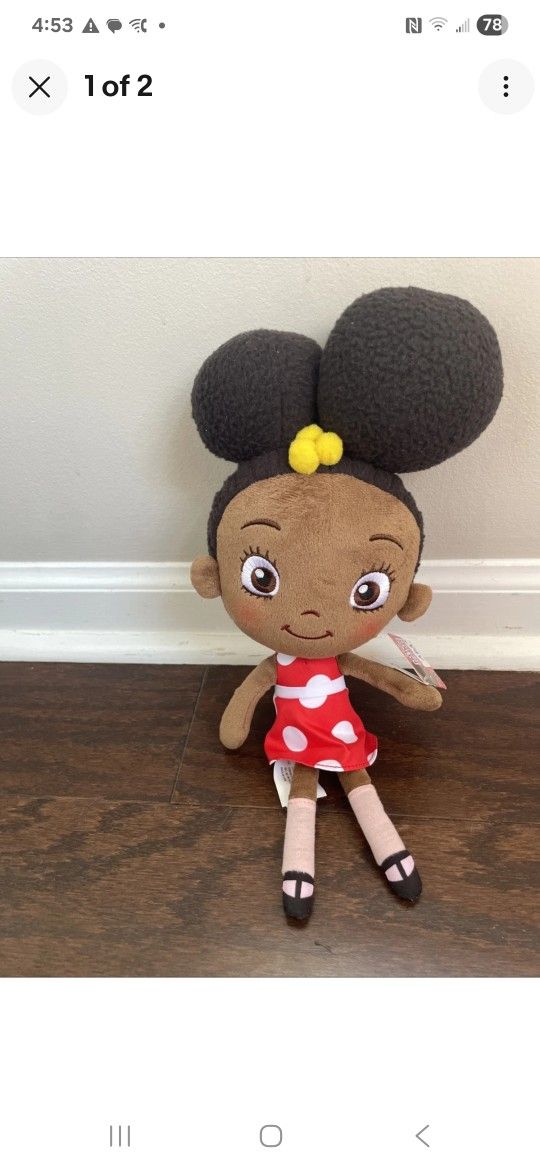 Just Play Ada Twist, Scientist Plush Doll 13” Stuffed Plush