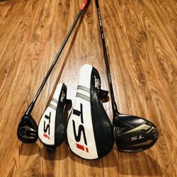 Titleist TS Driver and Hybrid With Headcovers 