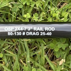 Seeker OSP 2x4 Rail Rod Fishing Rod Brand New
