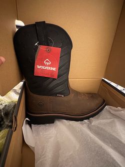 Wolverine Waterproof Western Work Boot & Justins Stealtoe Boot