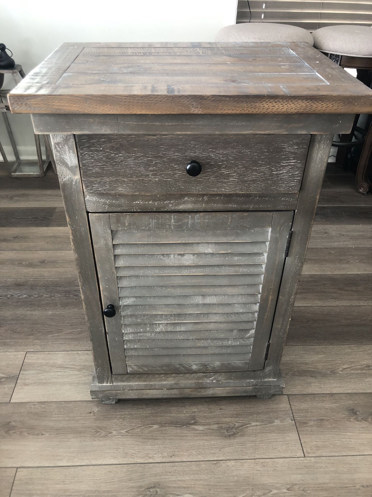 Wood Distressed Cabinet