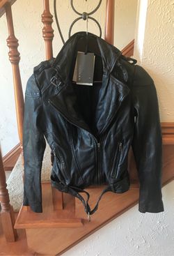 Genuine Muubaa leather Bomber jacket