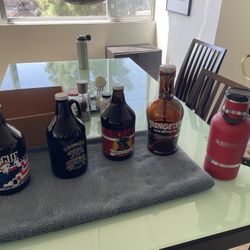 Empty Growlers - Rogue, Bear Republic, Alaskan 