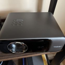 Projector with WiFi 6 and Bluetooth 5.2, YABER Pro V9 600 ANSI Native 1080P Outdoor Movie Projector, Auto 6D Keystone & 50% Zoom, Home Theater Project