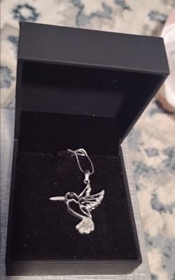 Sterling silver 18inch Hummingbird necklace