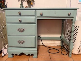 Mint blue vanity