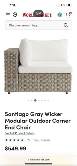 New with tags World Market wicket chair set of 2