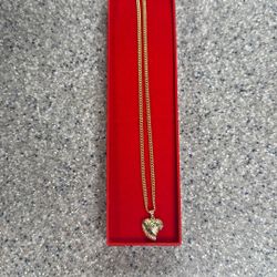 14KT HEART PENDANT CHAIN