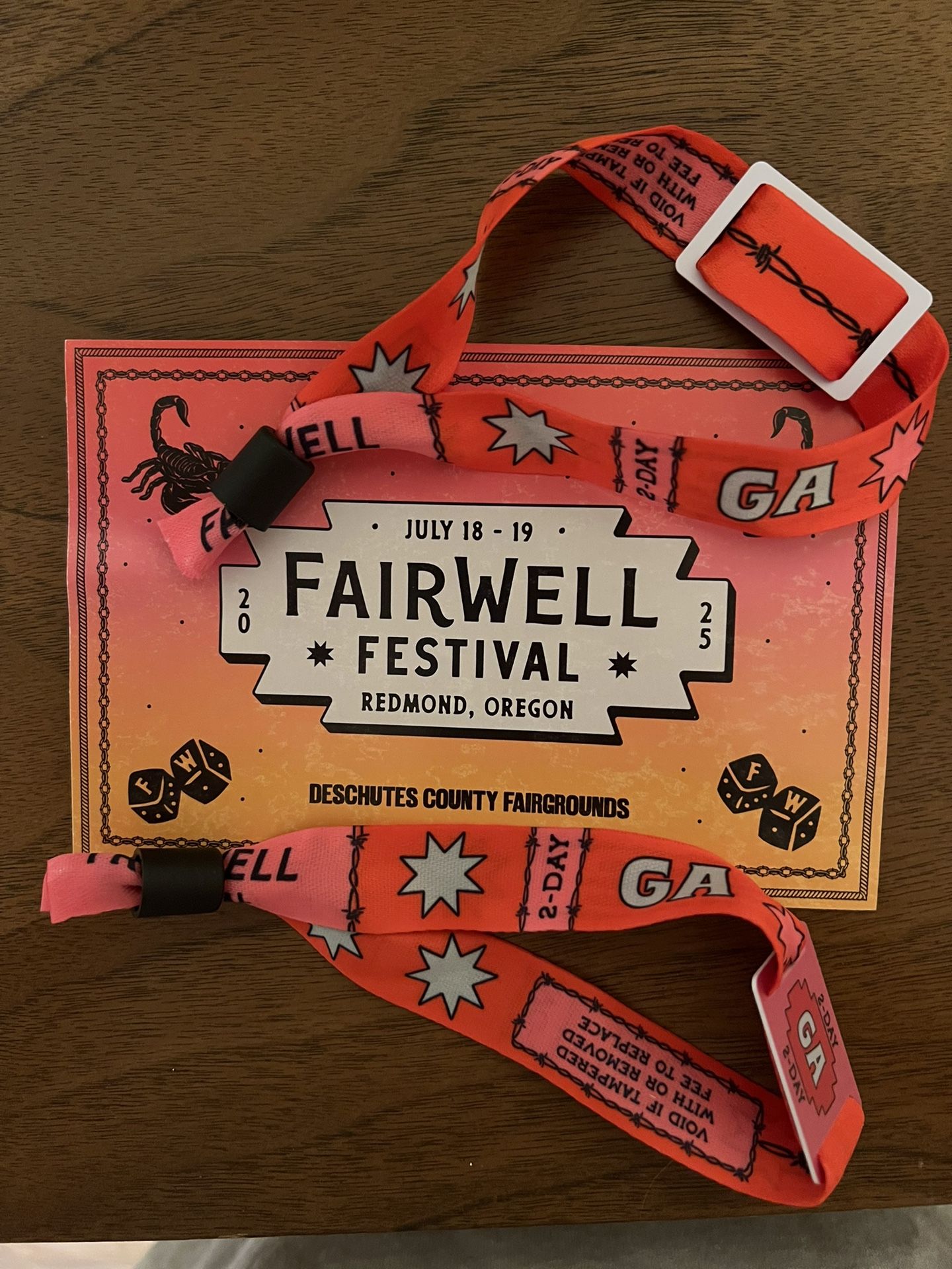 2 Tickets To Farewell Festival