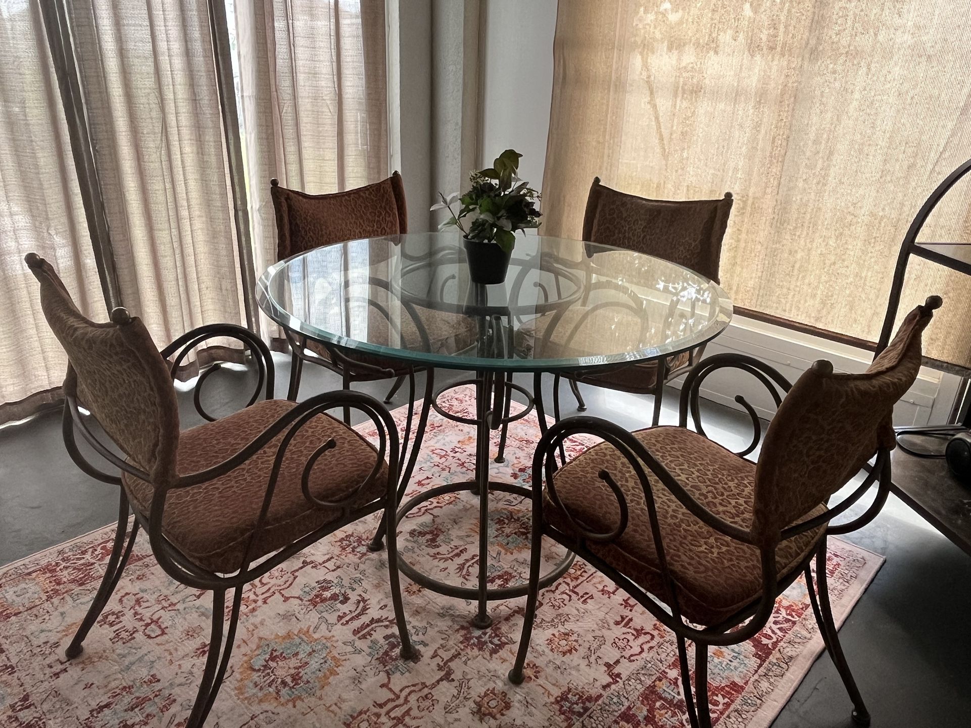 Glass Dining table And Chairs